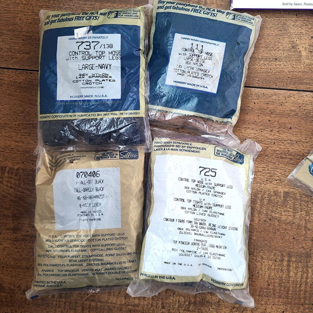 Lot of 26 Vintage Hosiery Nylons Pantyhose Thigh Knee High Mixed Brands & Sizes - Picture 6 of 11